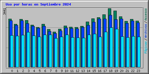 Uso por horas en Septiembre 2024