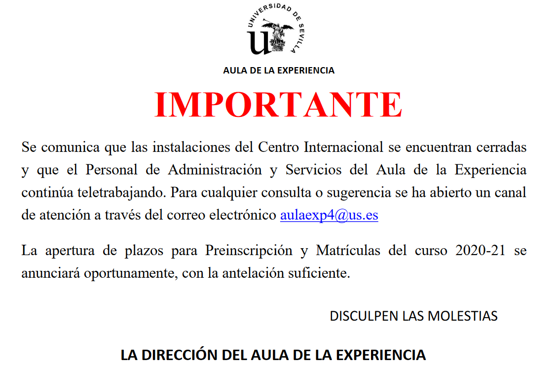 Aviso ventanilla