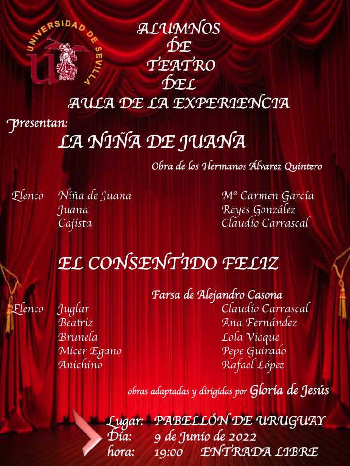 REPRESENTACIÓN ALUMNOS DE TEATRO DEL AULA DE LA EXPERIENCIA- 9 DE JUNIO