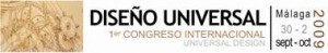 Logo del Primer Congreso Internacional sobre Diseño Universal