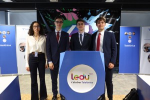 Finalistas de la competición: Yasmine Lakouifat, Carlos Rangel, Martín Blanco y Pablo García.