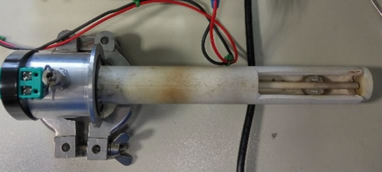 Tailored electrode set up for measuring in temperature