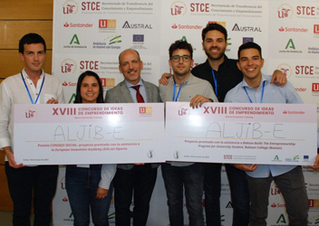 El Consejo Social otorga el premio en el XVIII Concurso de Ideas de Emprendimiento de la US al proyecto  “ALJIB-E”