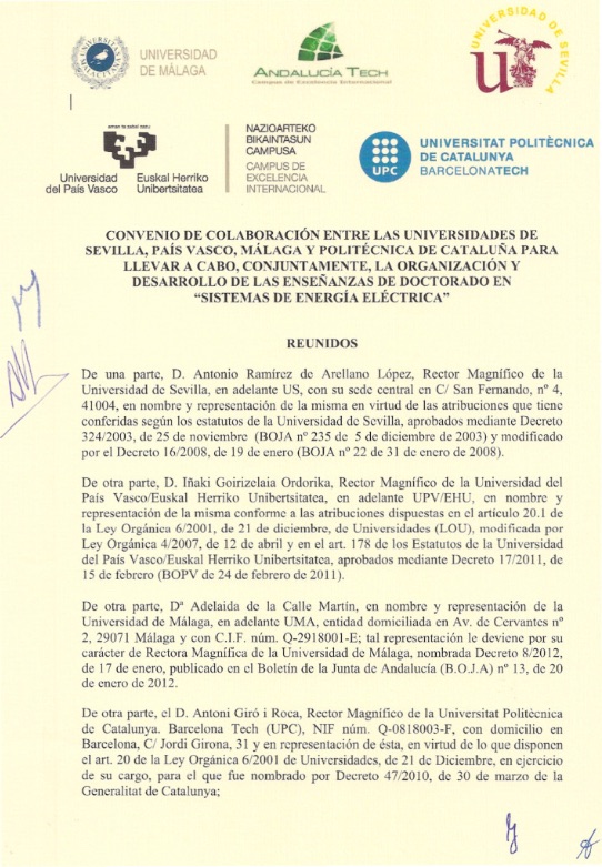 Convenio del Programa de Doctorado